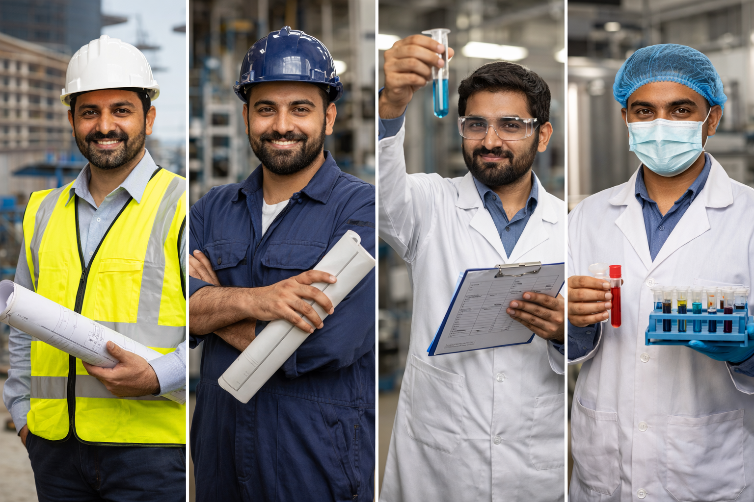 Pakistani professionals in their work